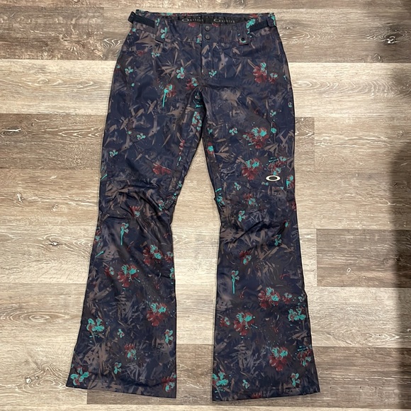 Oakley Biozone Abstract Floral Ski / Snowboard Pants - Picture 2 of 9